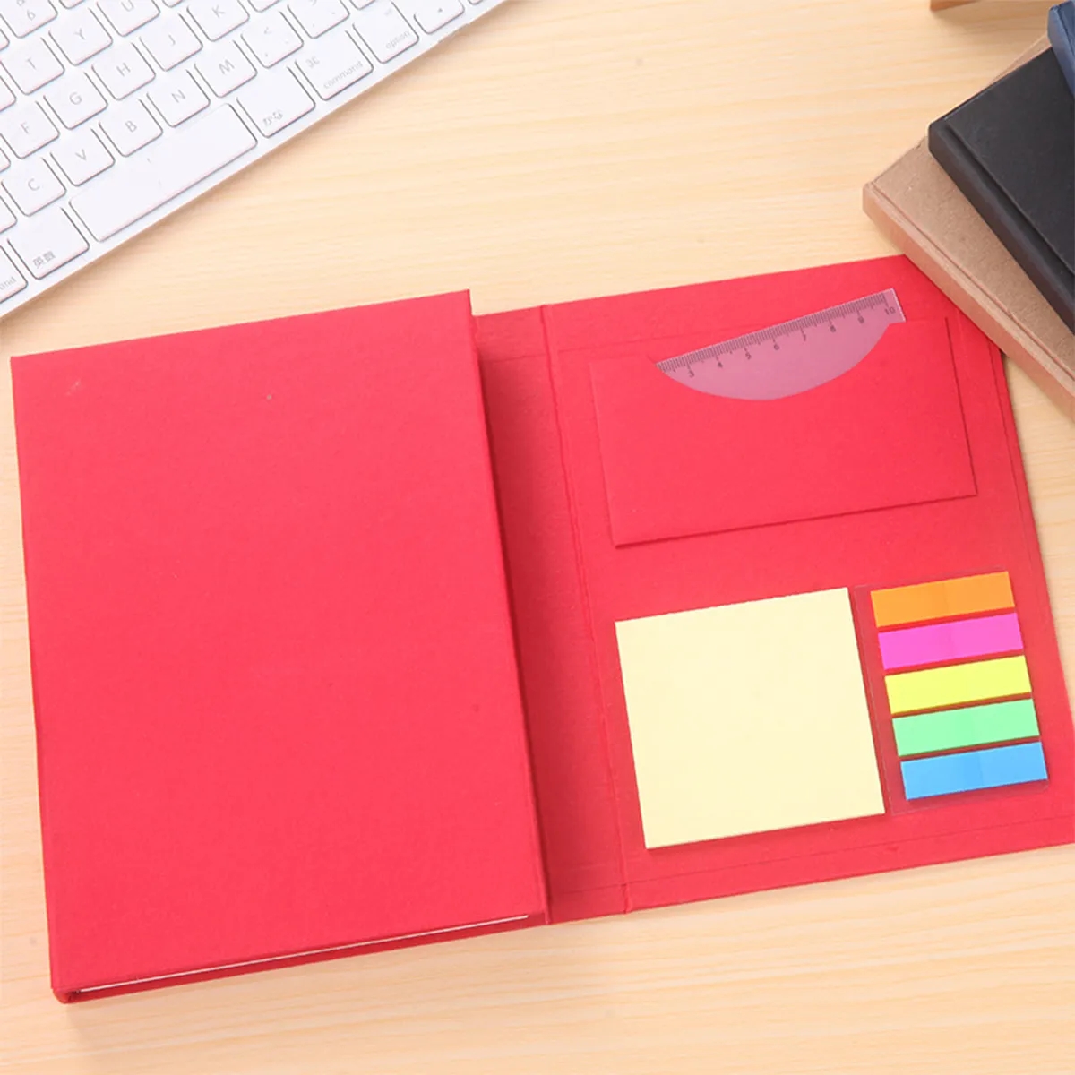 Multi-Functional Kraft Paper Post-It Of Set Stored Notebooks 5