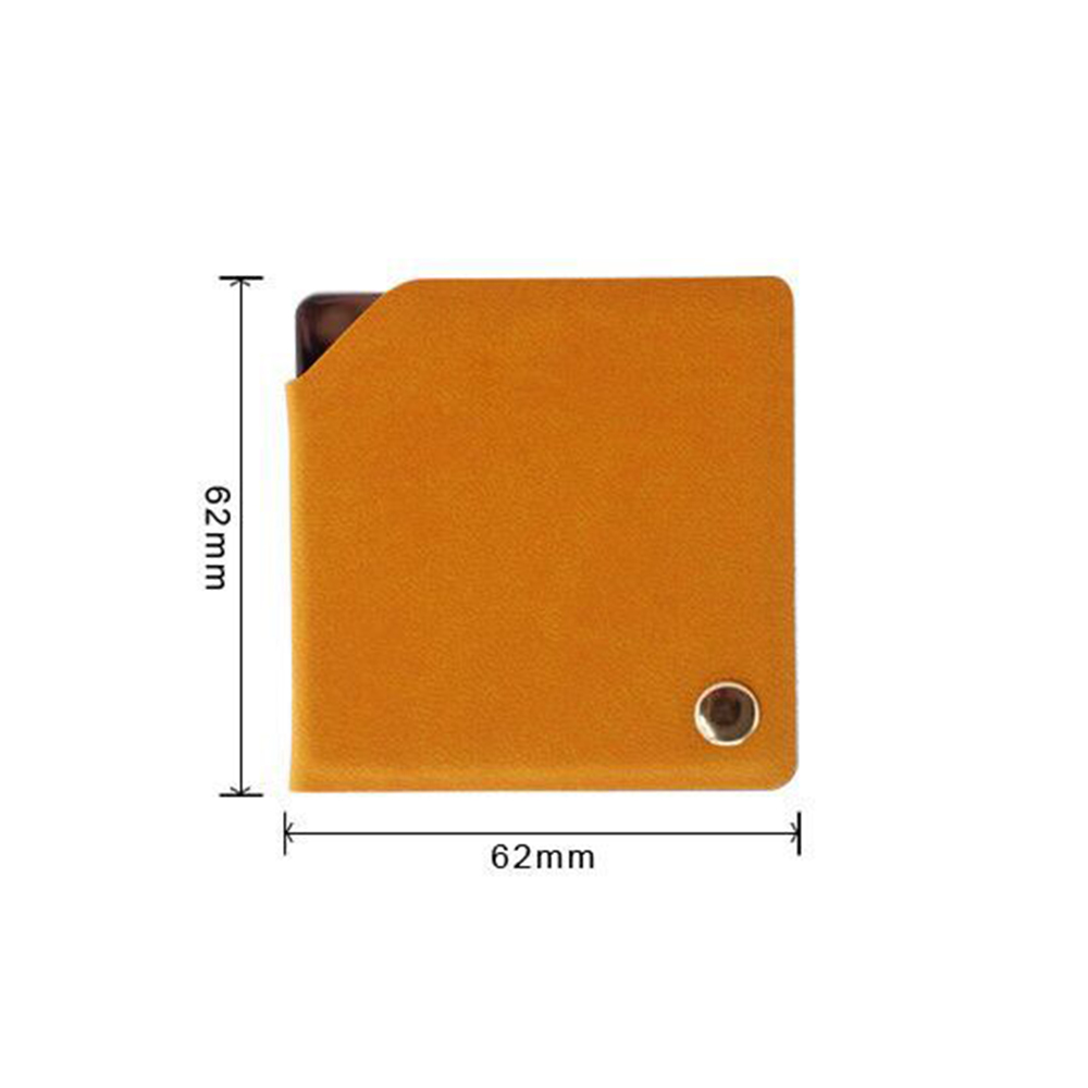 Portable stainless steel rotatable square makeup mirror 3