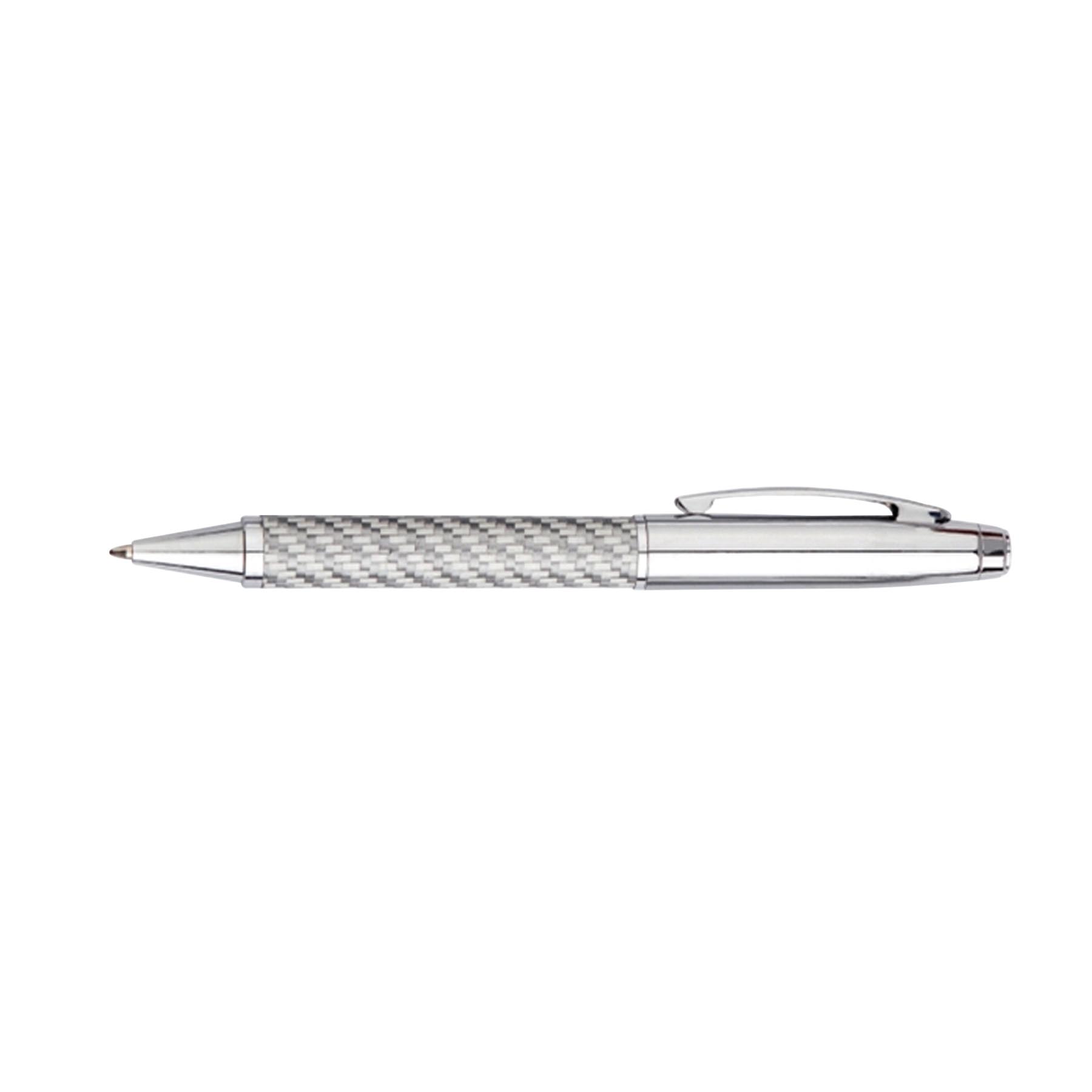 Twist Action Carbon Fiber Twill Ballpoint Metal Pen 5