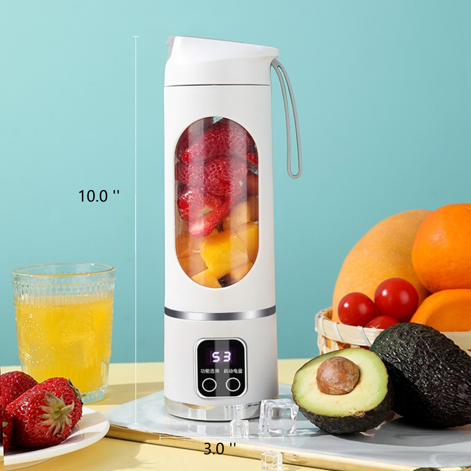 15oz portable charging rechargeable students home juicer 7