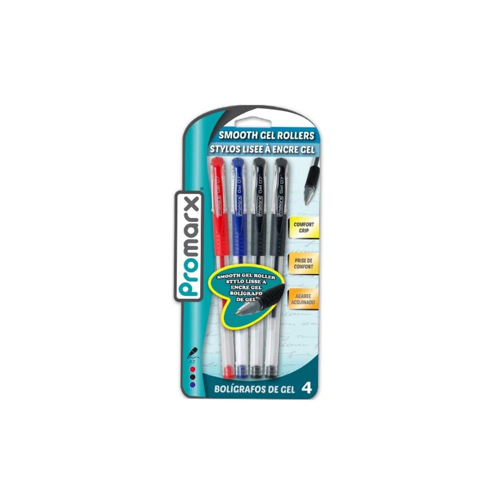 Gel Roller Pens - Assorted 4 Pack 2