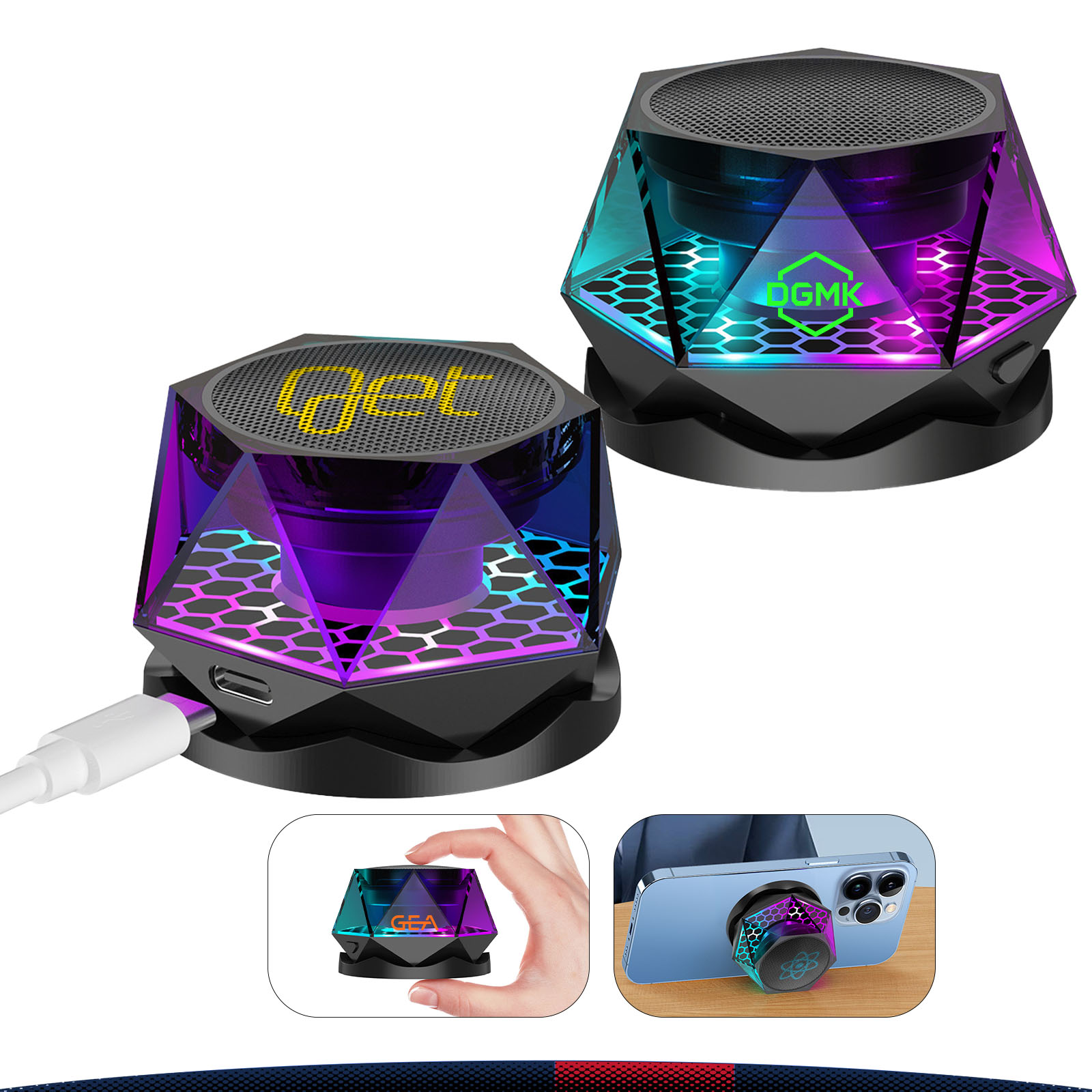 Diamond Magnetic Bluetooth Speaker 1