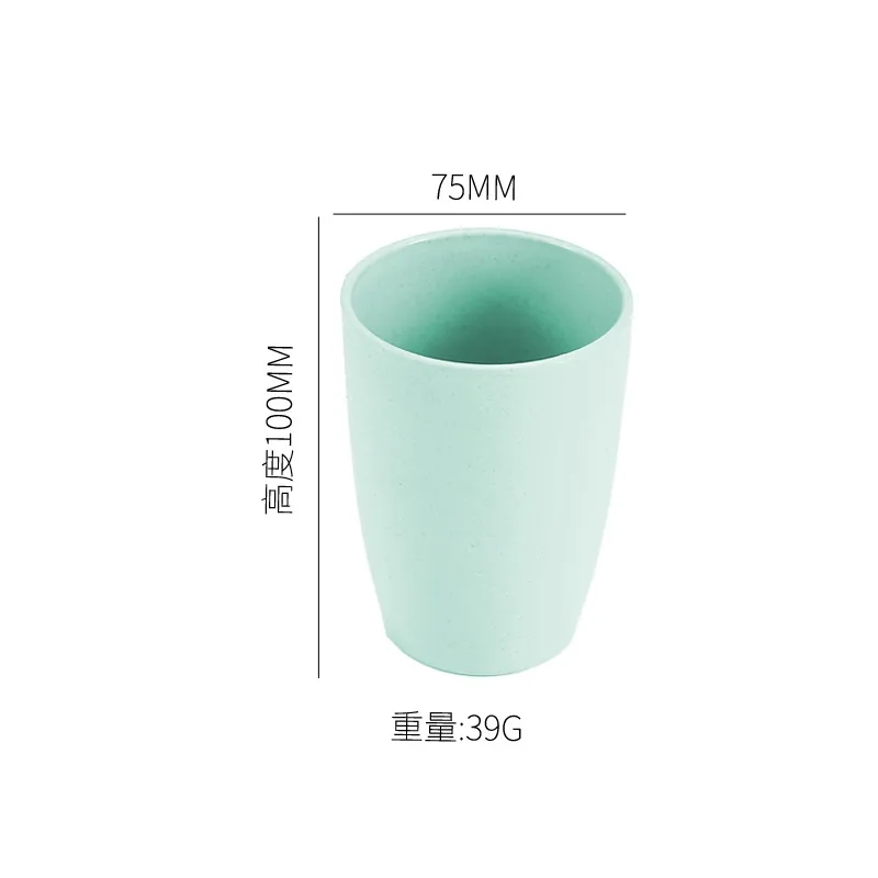 Reusable indestructible Wheat Straw Plastic Cup 7
