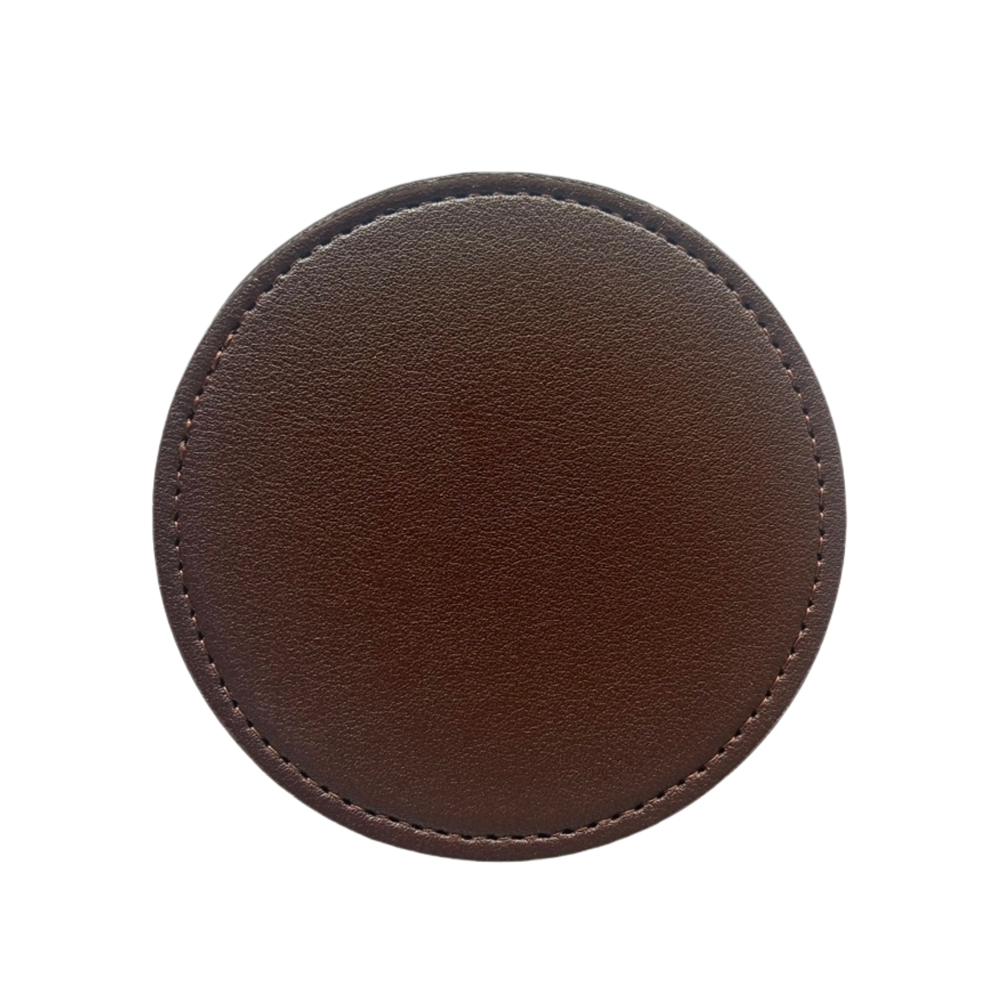 Round Leather Drink Coasters Protection for Home Decor 2