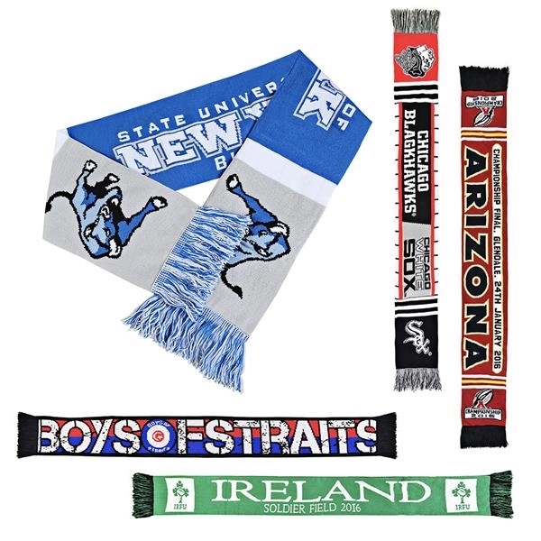 Custom Sport Fan Knitted Scarves 1