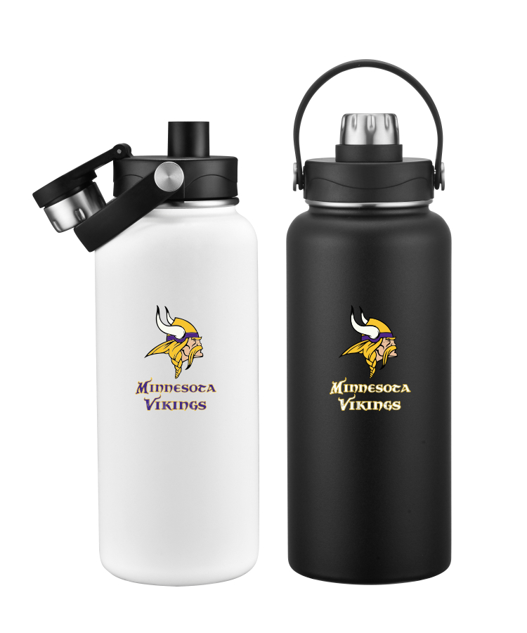 Union Printed - 34 oz Vacuum Water Bottle w/ Screw-on lid 2