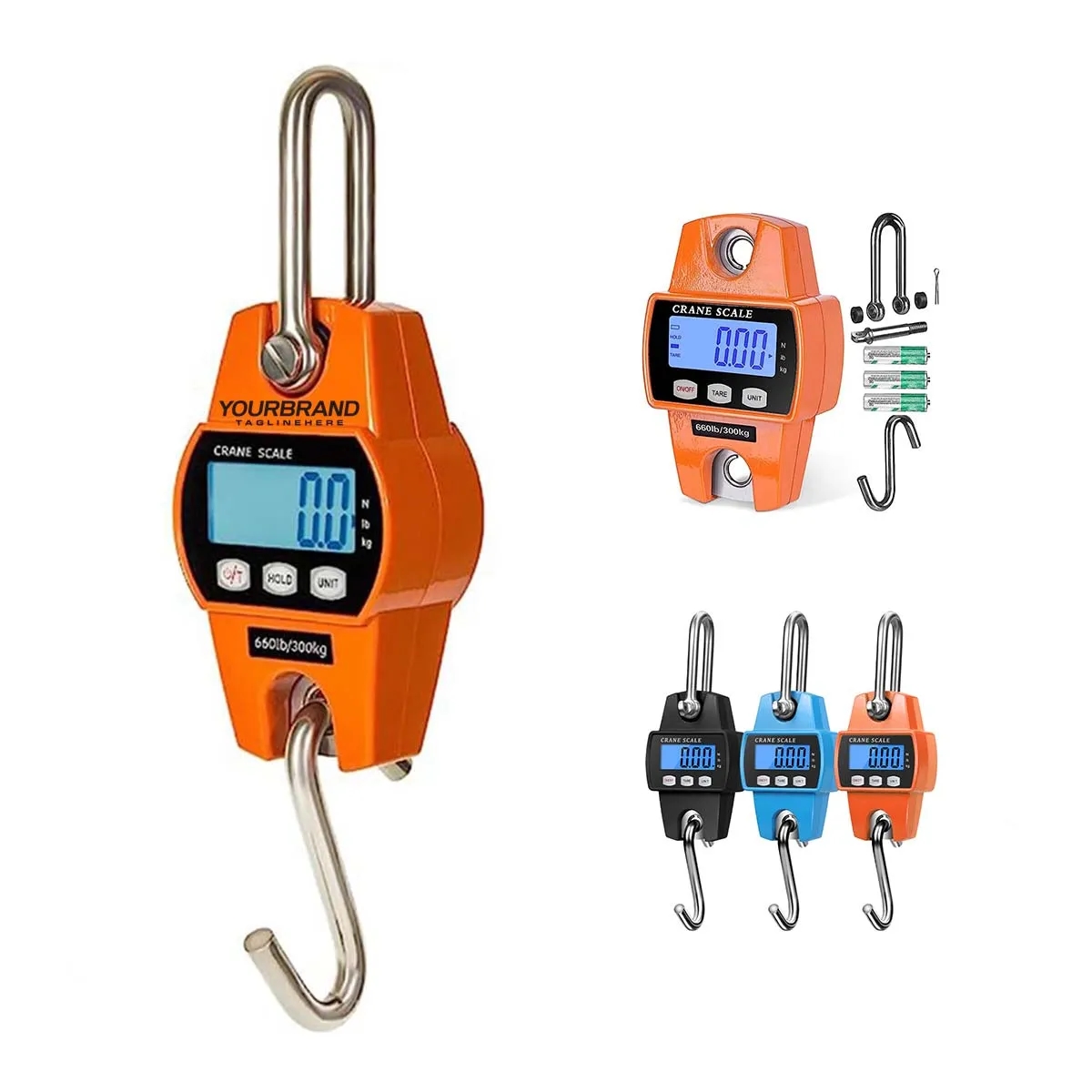 660LB Waterproof Handheld Mini Digital Hanging Crane Scale 2