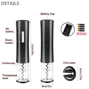 Metal Automatic Electric Wine Opener With Foil Cutter 18