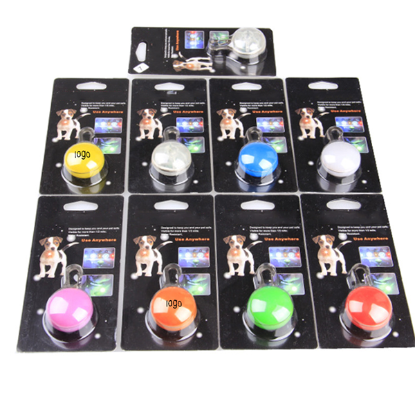 LED light dog tag Flash Pet Collar Pendant 4