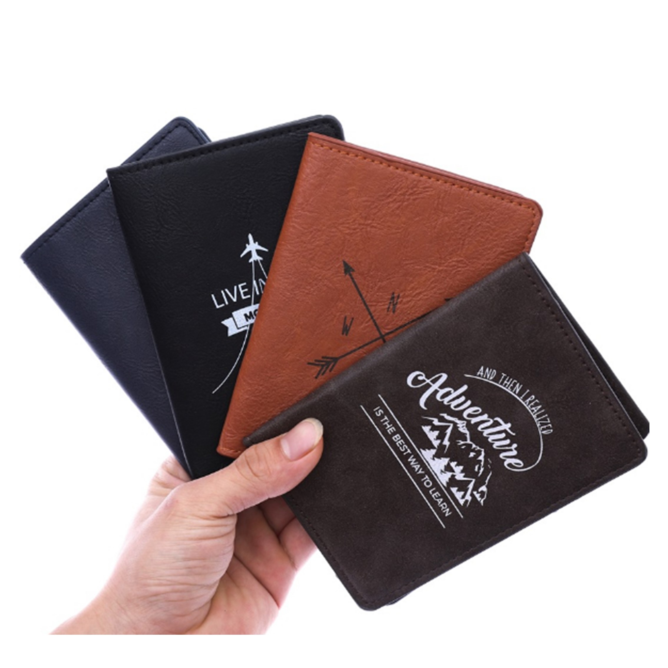 RFID Blocking Leather Passport Holder Travel Wallet 8