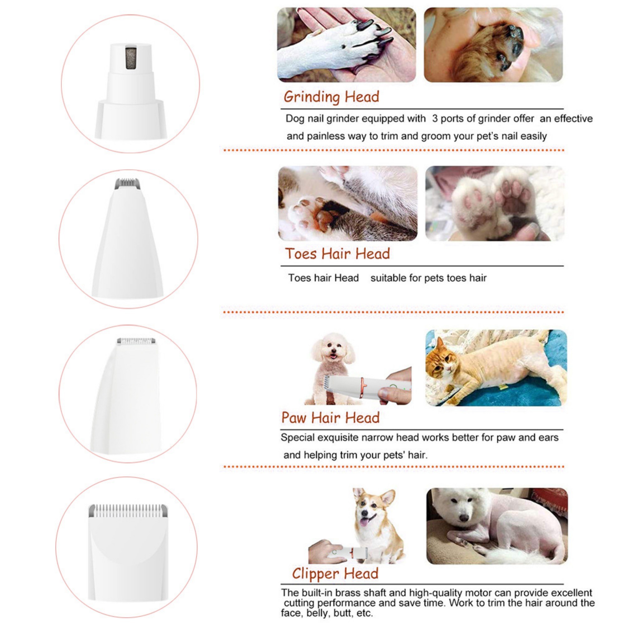 4 Blade Professional Pet Grooming Kit 3