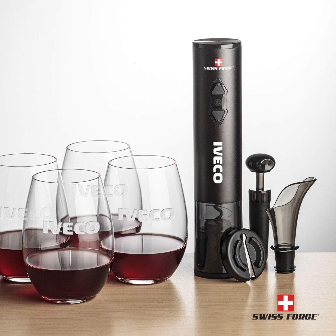 Swiss Force® Opener Set & Carlita Stemless Wine 5
