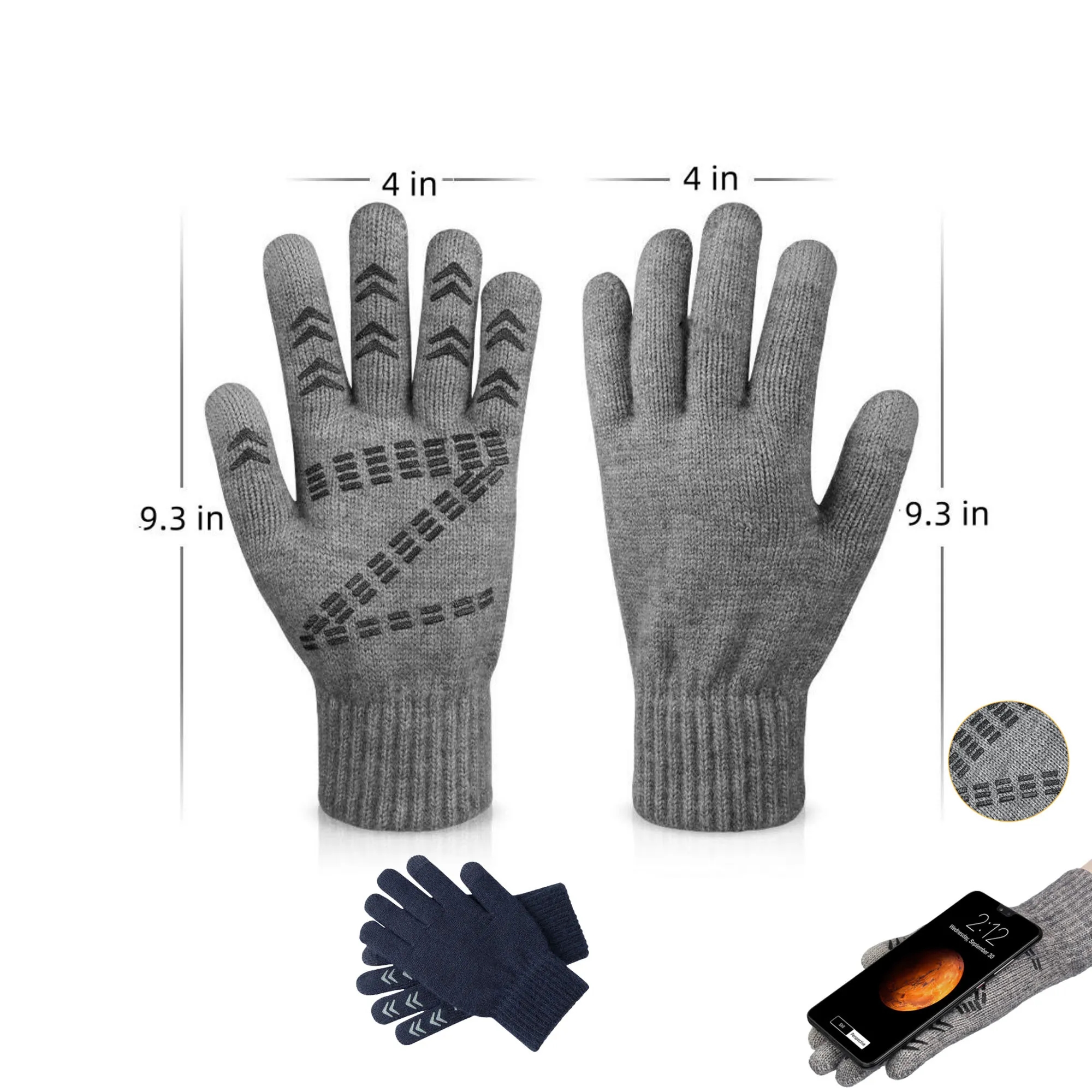 Winter Must-Have Touch Screen Gloves Soft Knit Lining 2