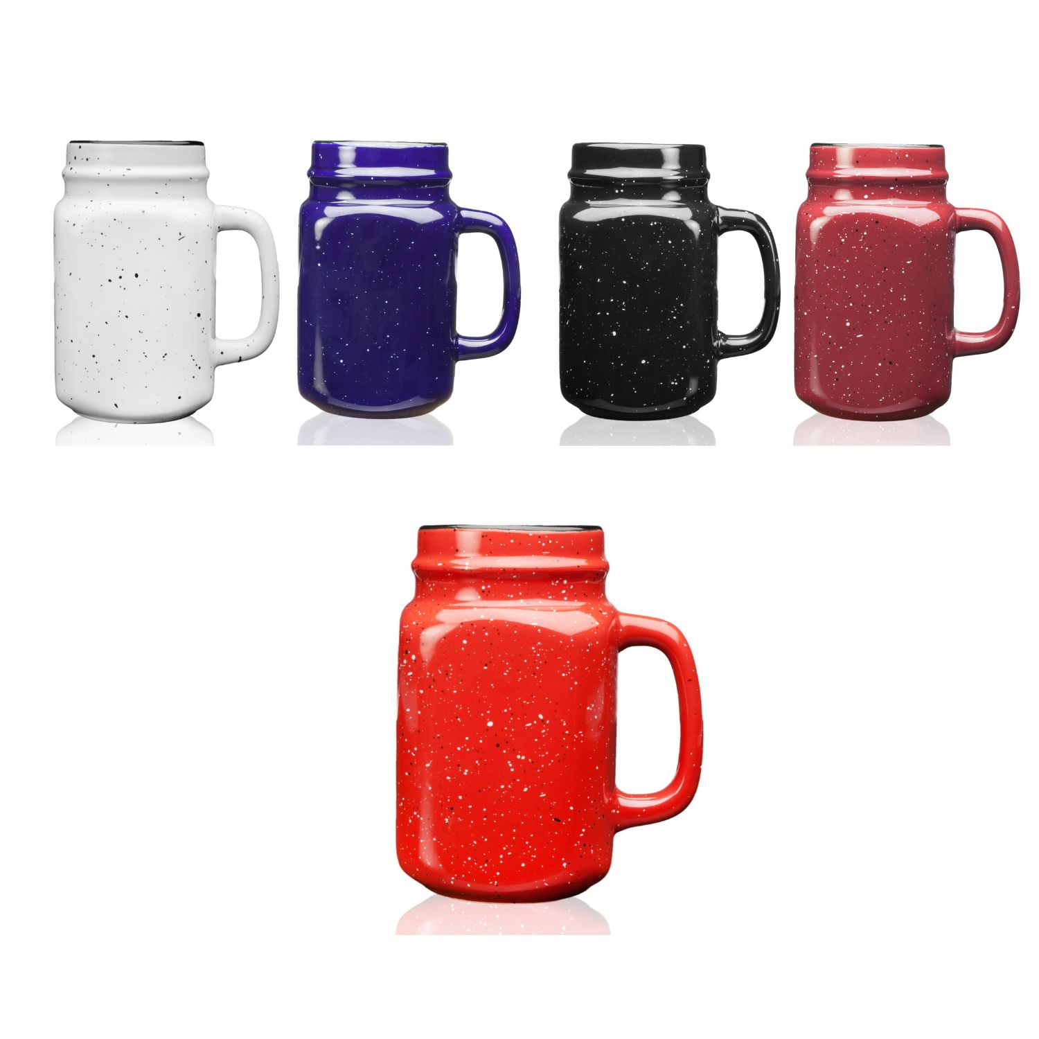 Ceramic Mason Jar Mugs, 16 oz. 4