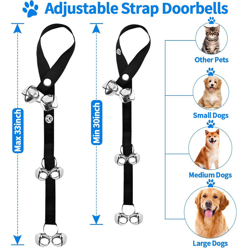Adjustable Door Bell Dog Bells for Potty Training 11