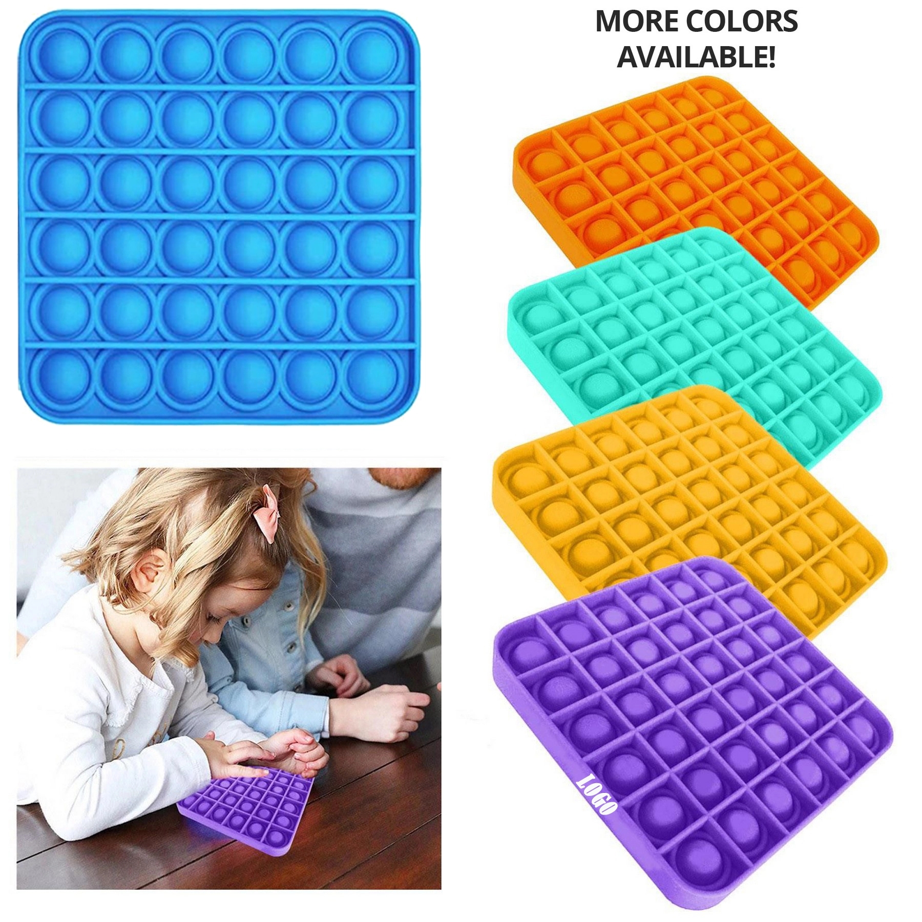 Cube Push pop Bubble Sensory Fidget Toy 7
