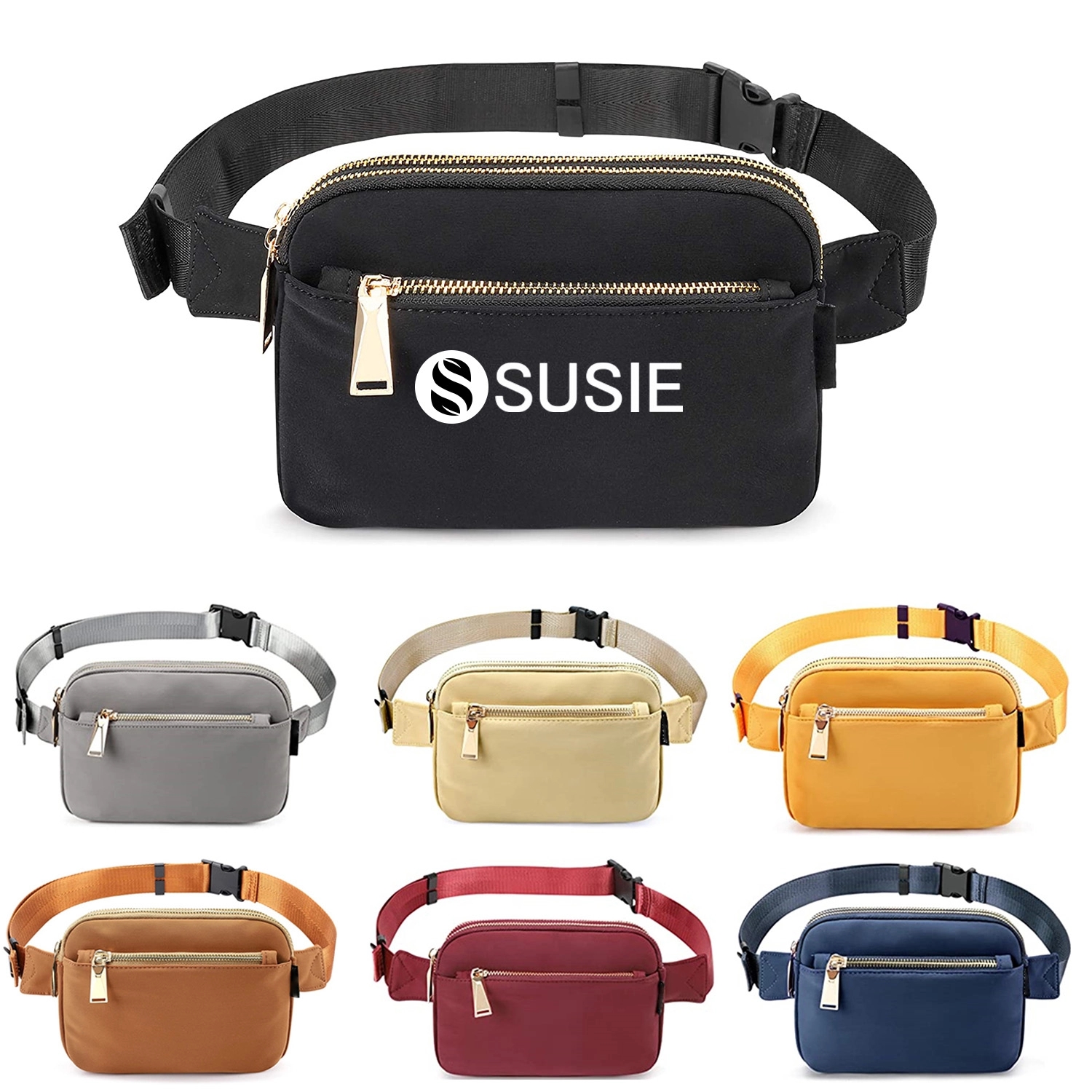 Nylon Crossbody Fanny Packs For Women Men 2