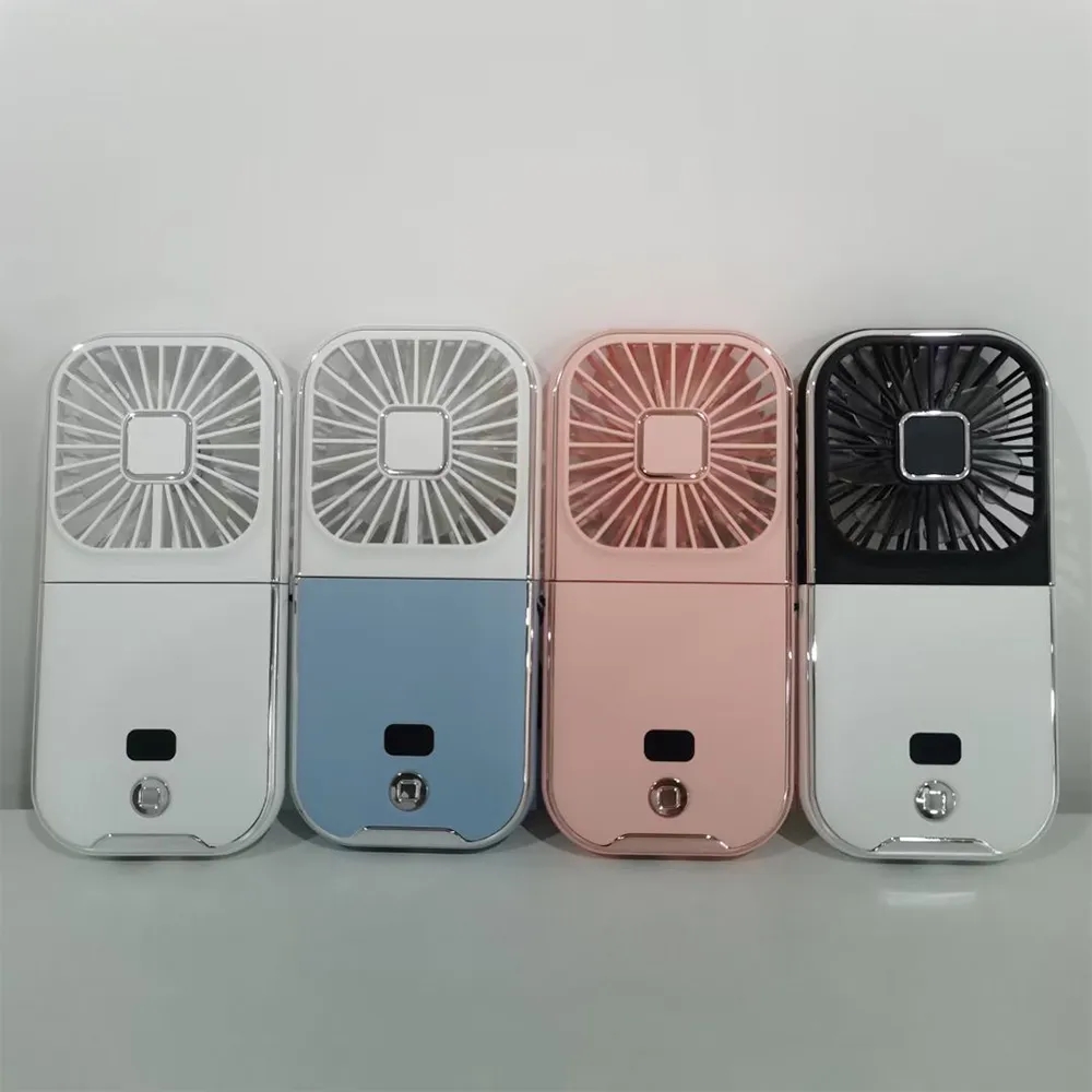 Digital Show/Phone Stander Handheld Foldable Neck Fan/Power 5