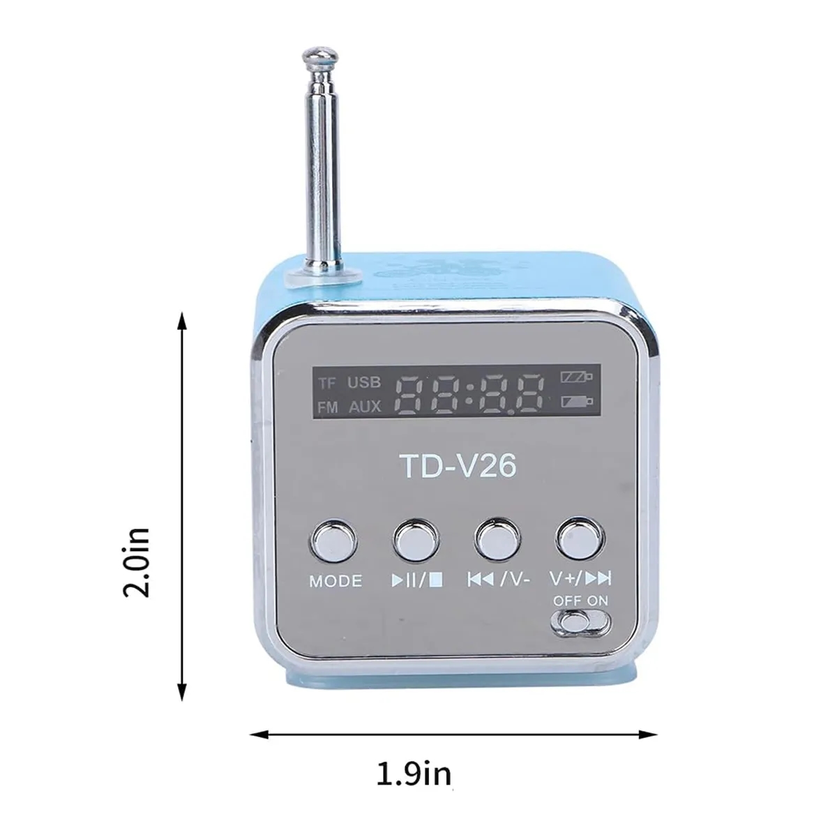 Mini Digital Music Radio Audio Stereo Player Speaker 4