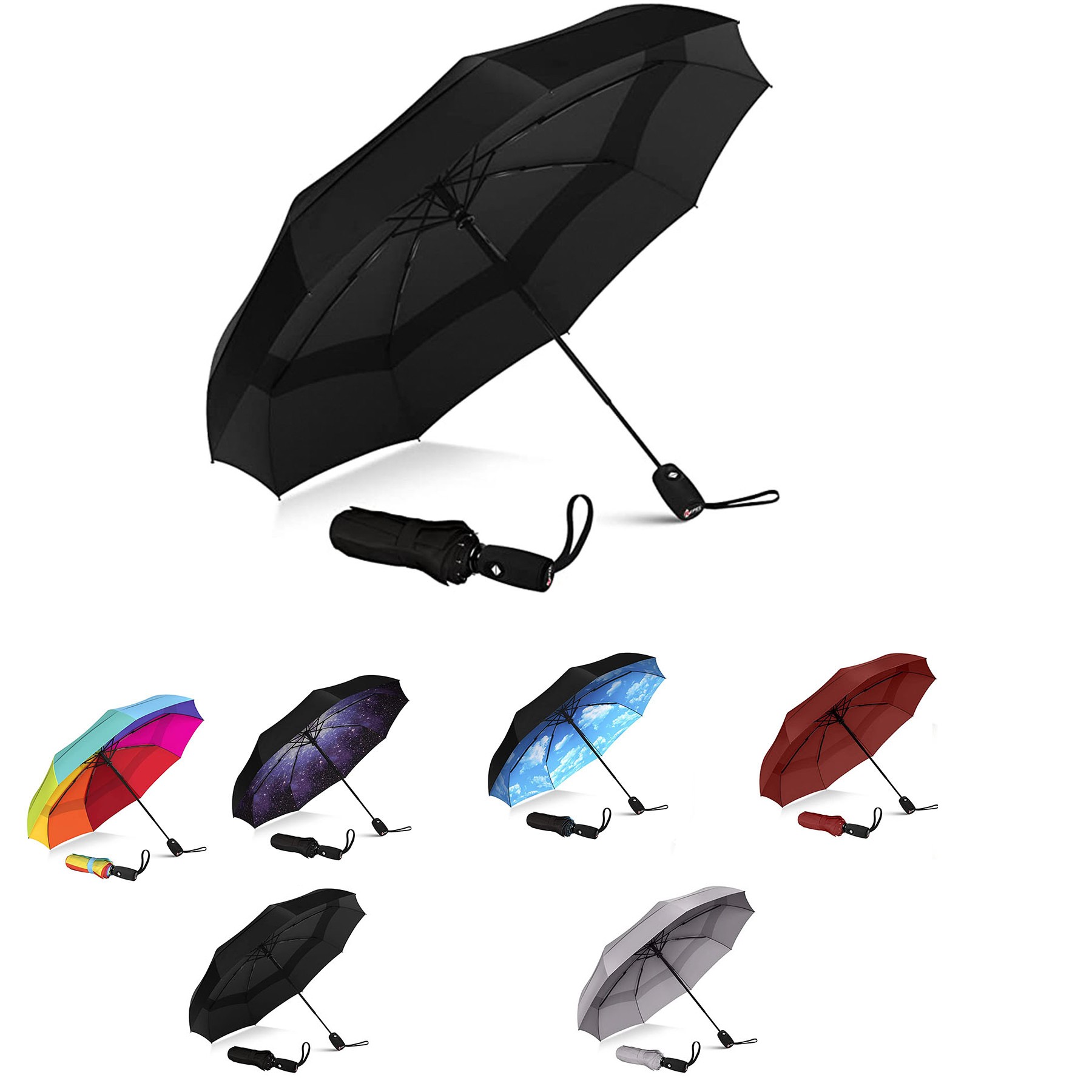 Folding Reverse Automatic Umbrella