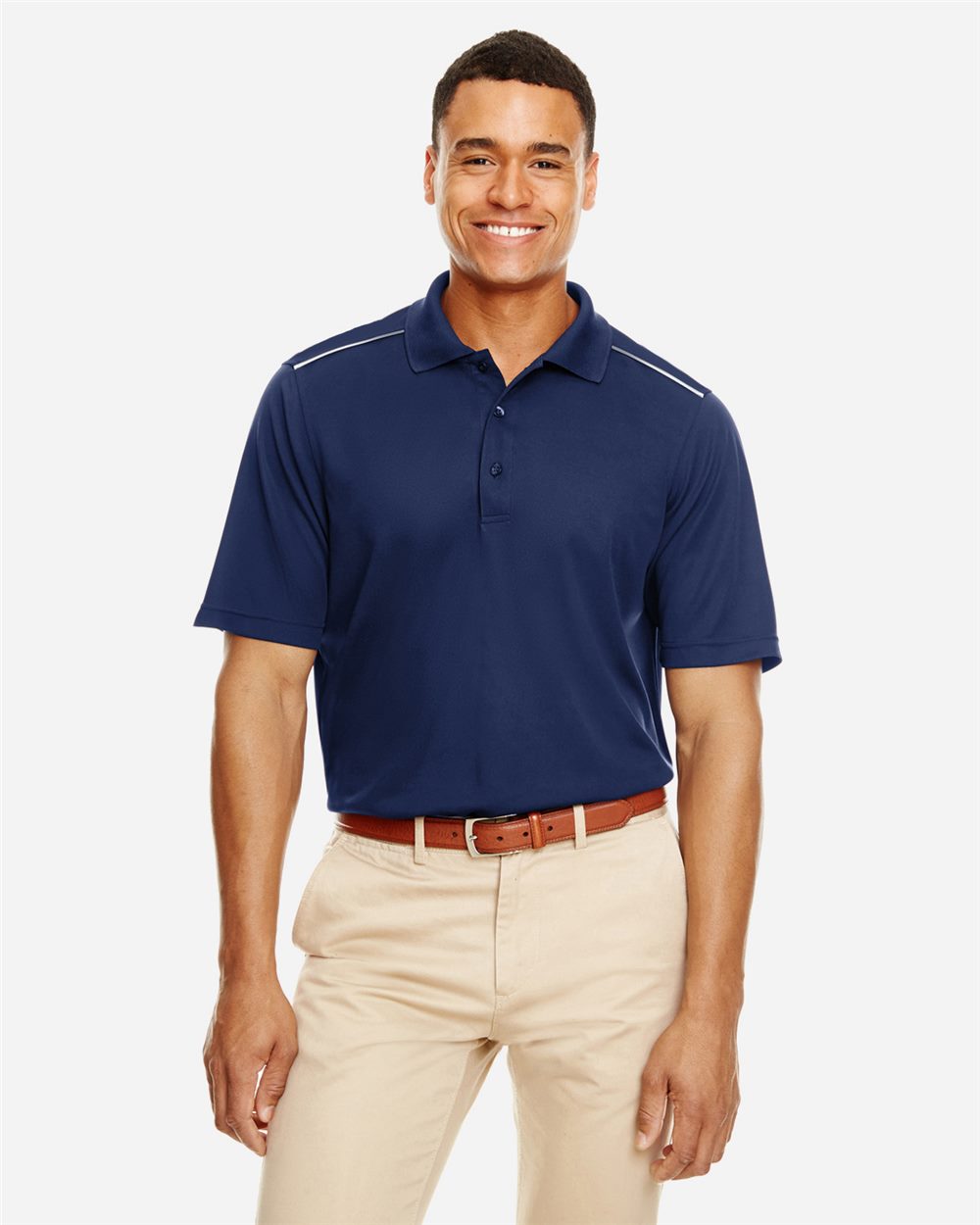Men's Radiant Performance Piqué Polo with Reflective Piping - 88181R 25