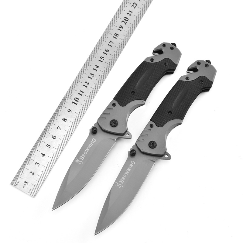 Stainless Steel Folding Pocket Knife with Strap Hole 4