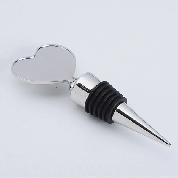 Metal Heart Shaped Wine Bottle Stopper 5