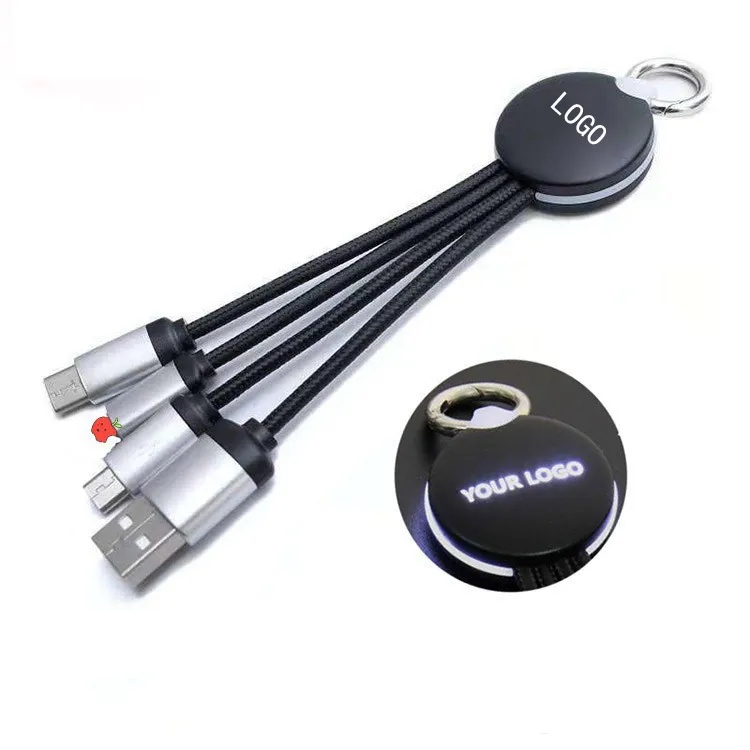 Multicharging 4 in 1 USB LED Cable With Lighting Logo 1