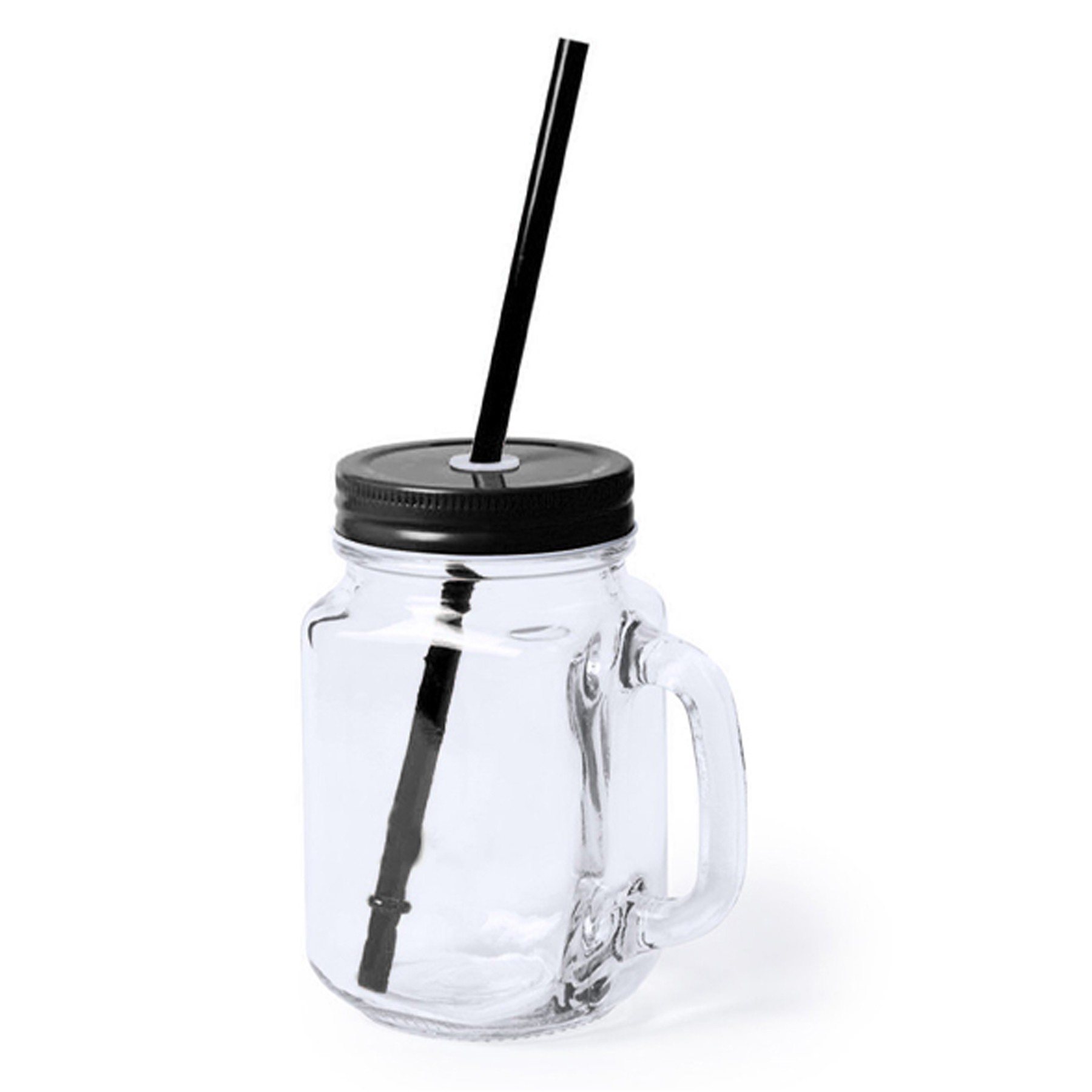 Mason Jars W/Cover And Straw 10