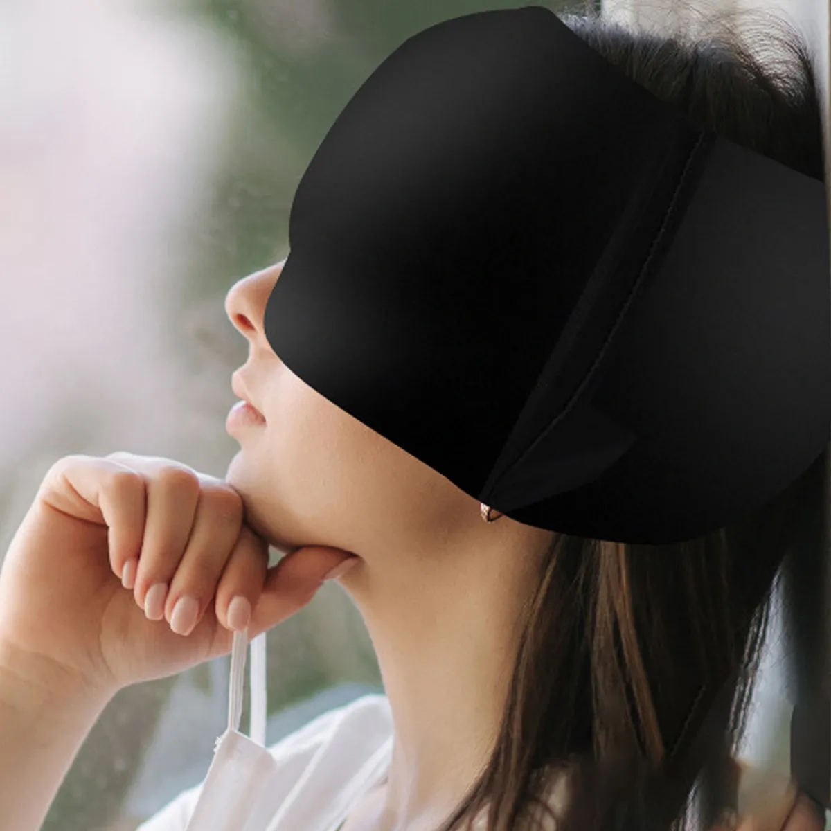 3D Contoured Sleep Mask With Full Light Blocking Design 3