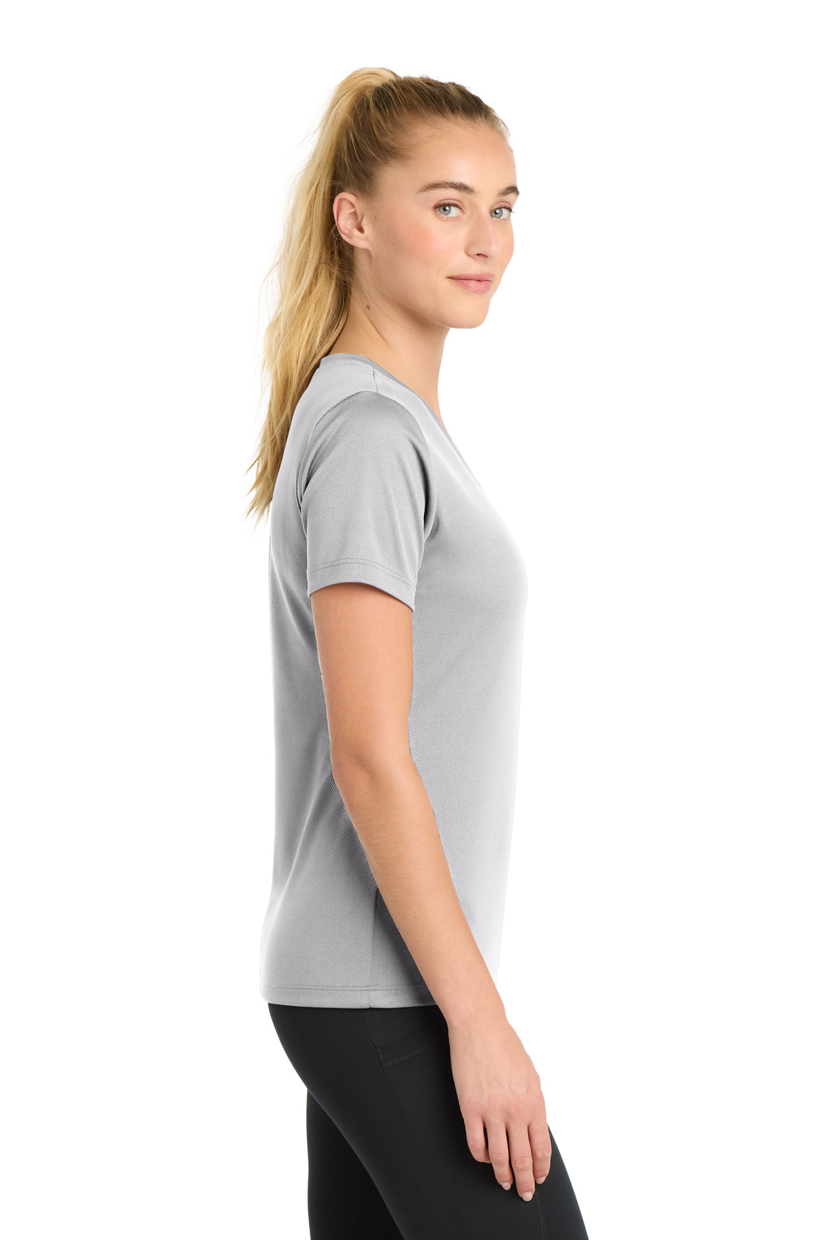 Sport-Tek Women's PosiCharge RacerMesh V-Neck Tee. LST340 62