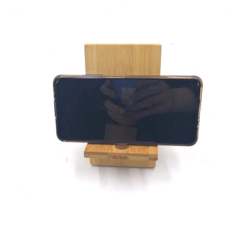 Bamboo mobile phone holder 1