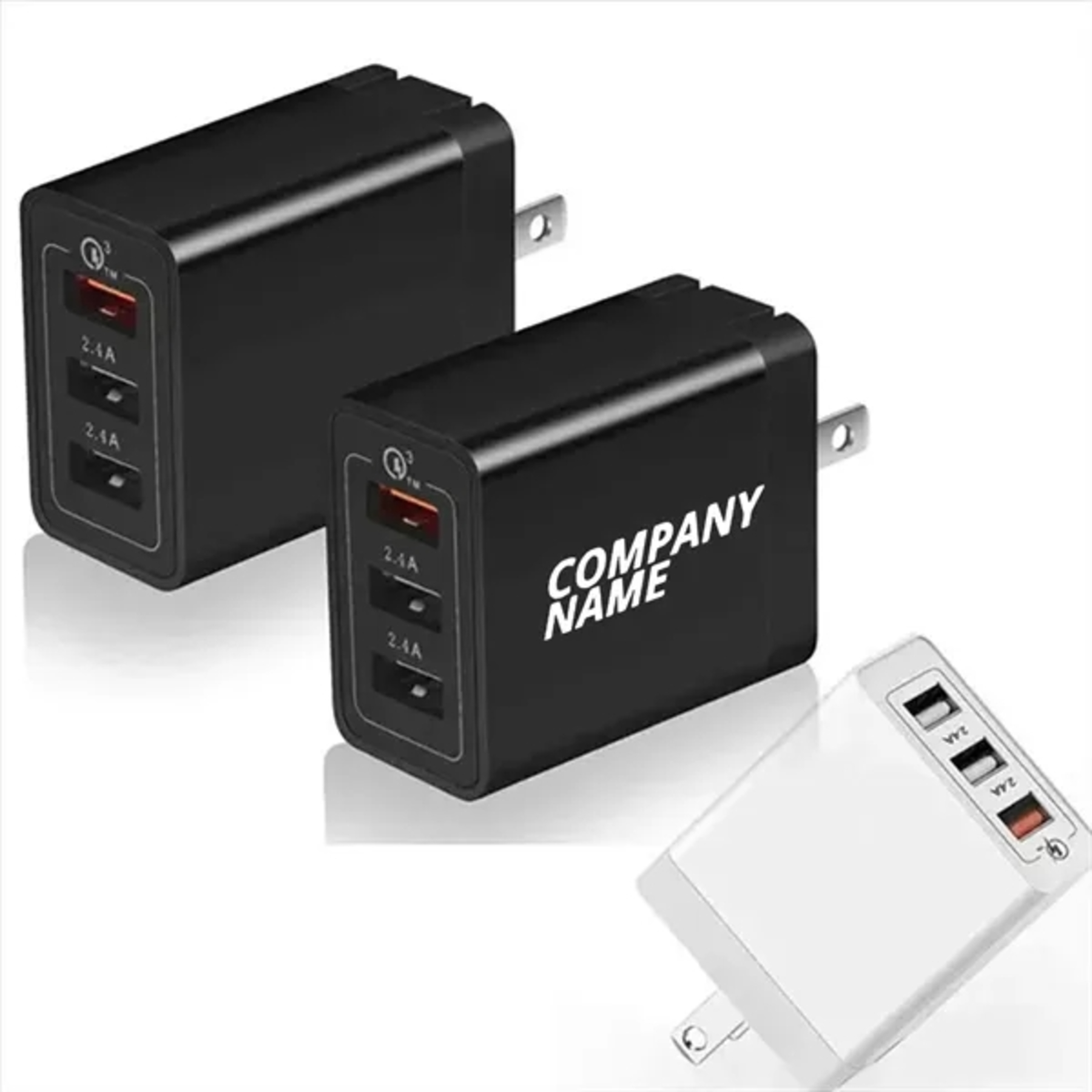 Compact 3 Port USB Wall Charger 2