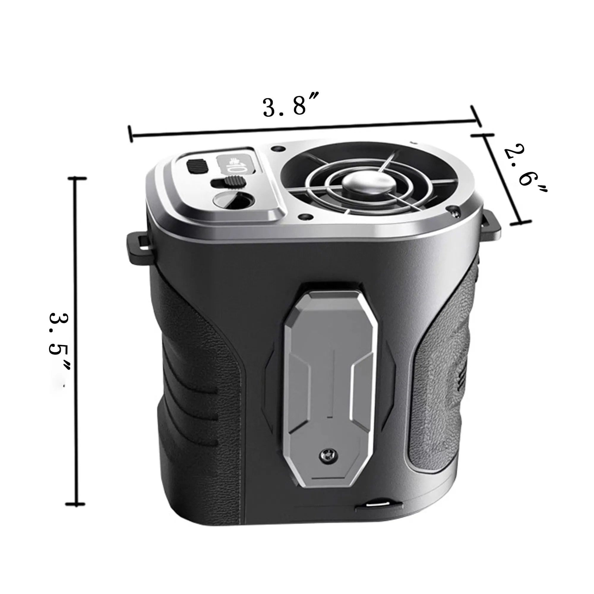 10000mAh Portable Flashlight Power Bank Mini Waist Fan 5