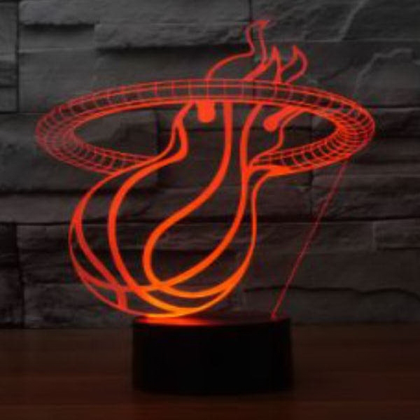 Custom Made-To-Order 3D Optical Illusion LED Desk Lamp 11