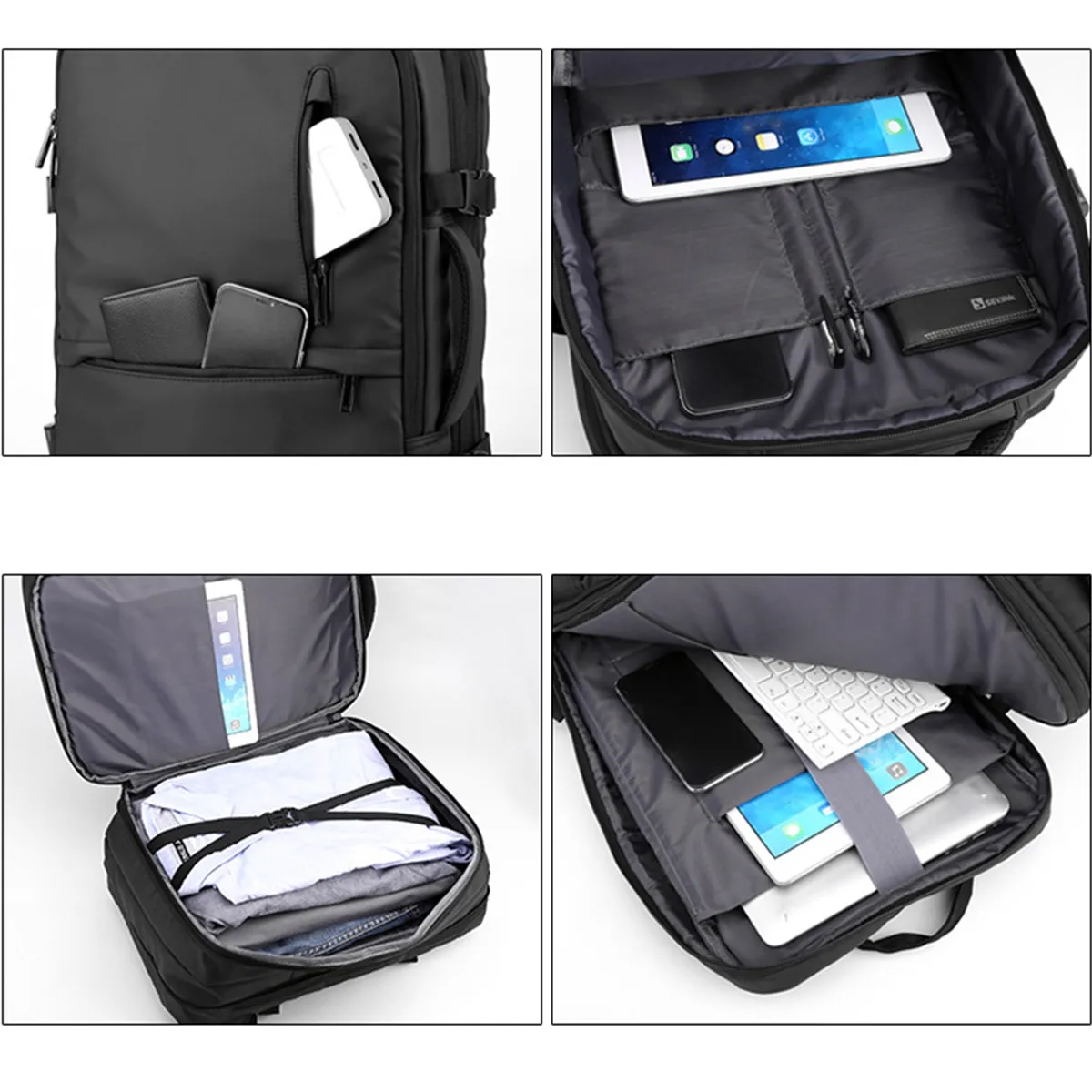 Expandable Business Travel Laptop Backpack Carry-on Bag 3