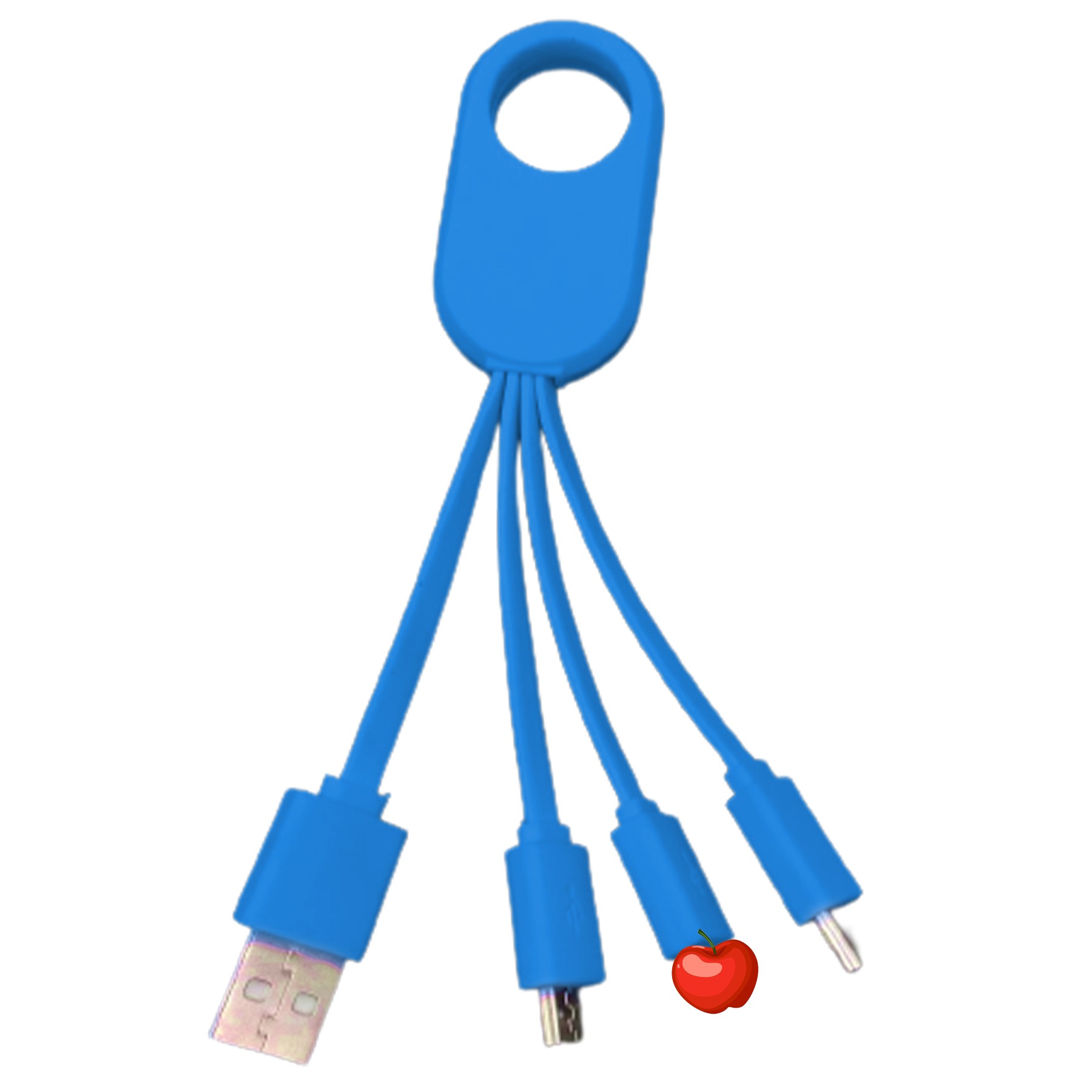5.12 Inch 4 In 1 Charging Cable W/Keychain 6