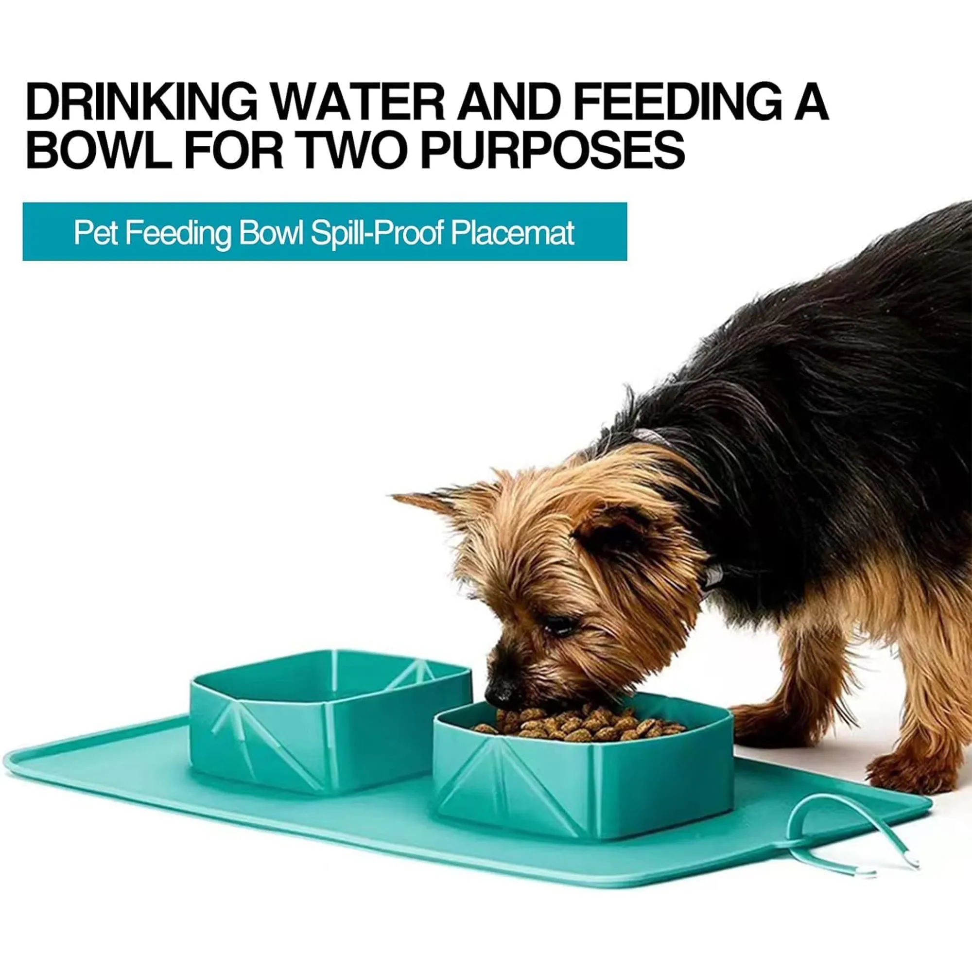 Durable Silicone Folding Pet Bowl 5