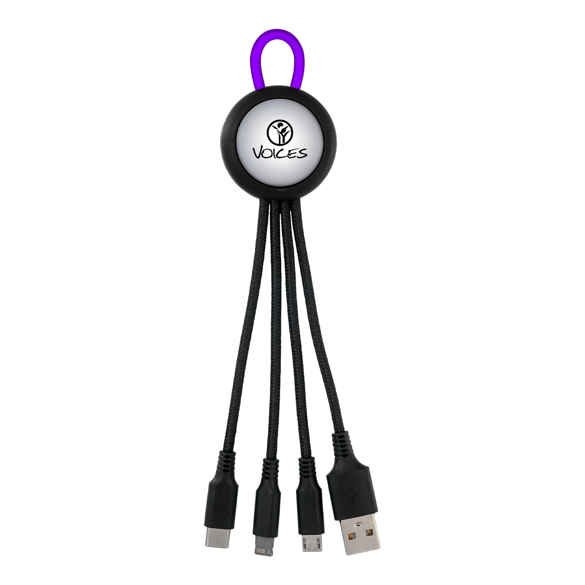 CLEARVIEW LIGHT UP LOOP 3-IN-1 CHARGING CABLE 24