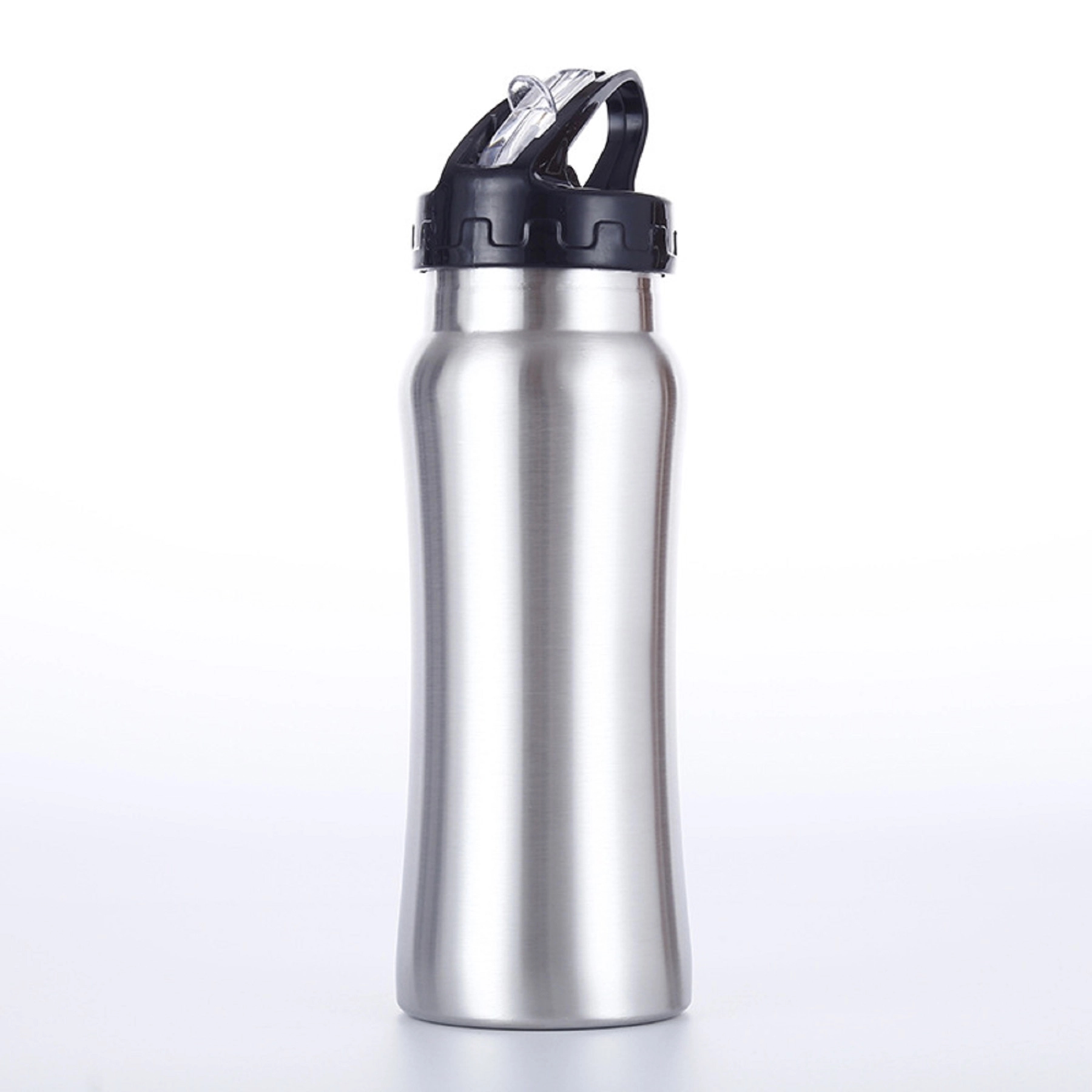 17 oz Single Wall Metal Sport Bottle with Straw, custom water bottle with logo imprint 4