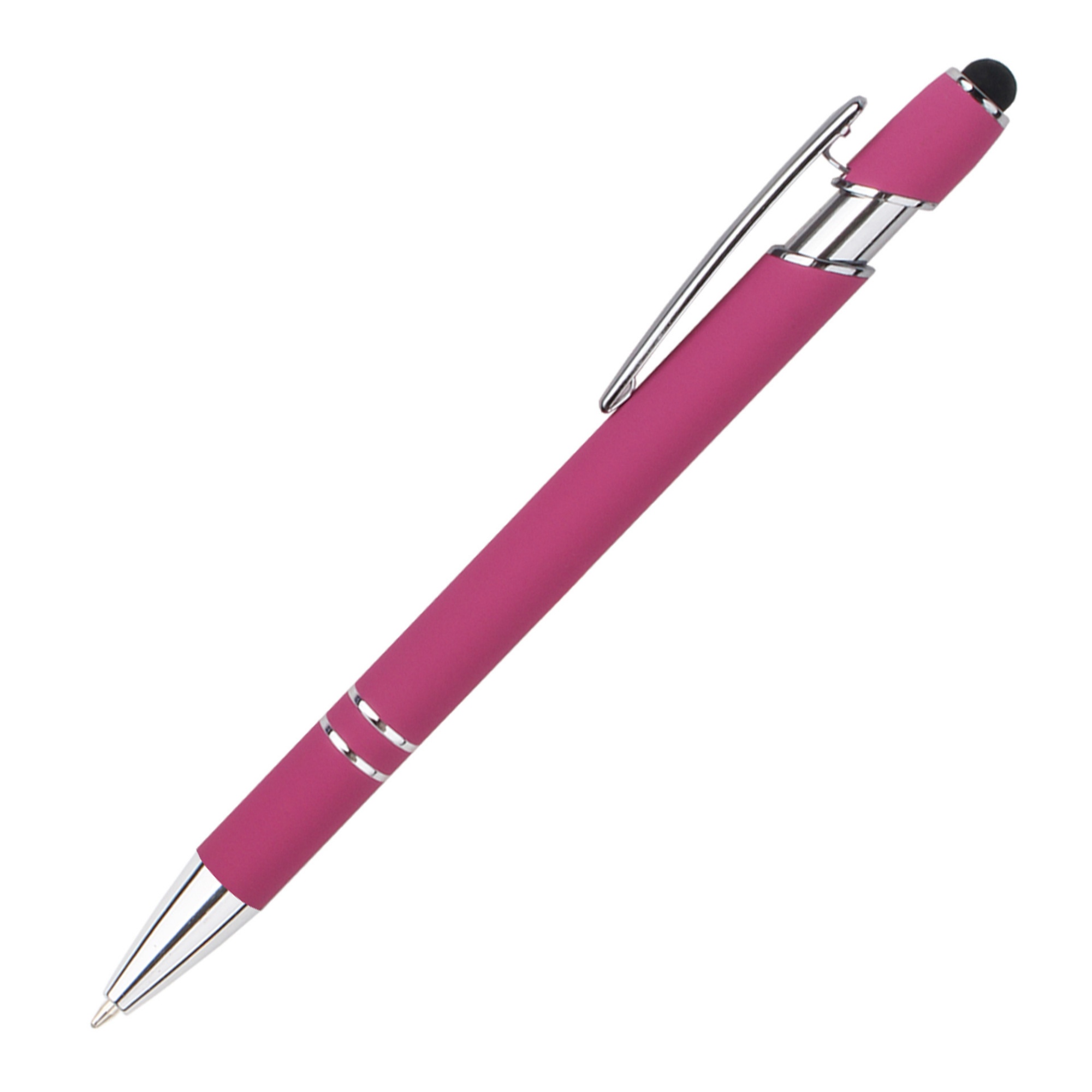 Stylus Tip Metal Ballpoint Pen 2-in-1 Retractable Design 10