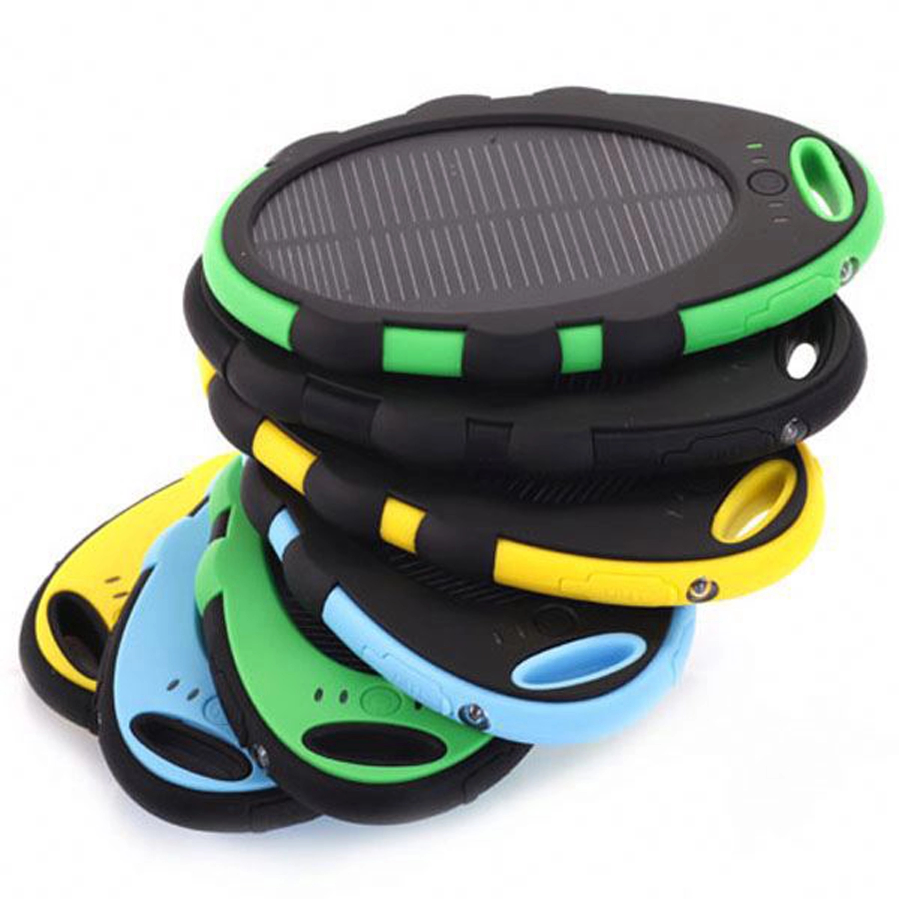 5000mAh Oval Solar Power Charger 5