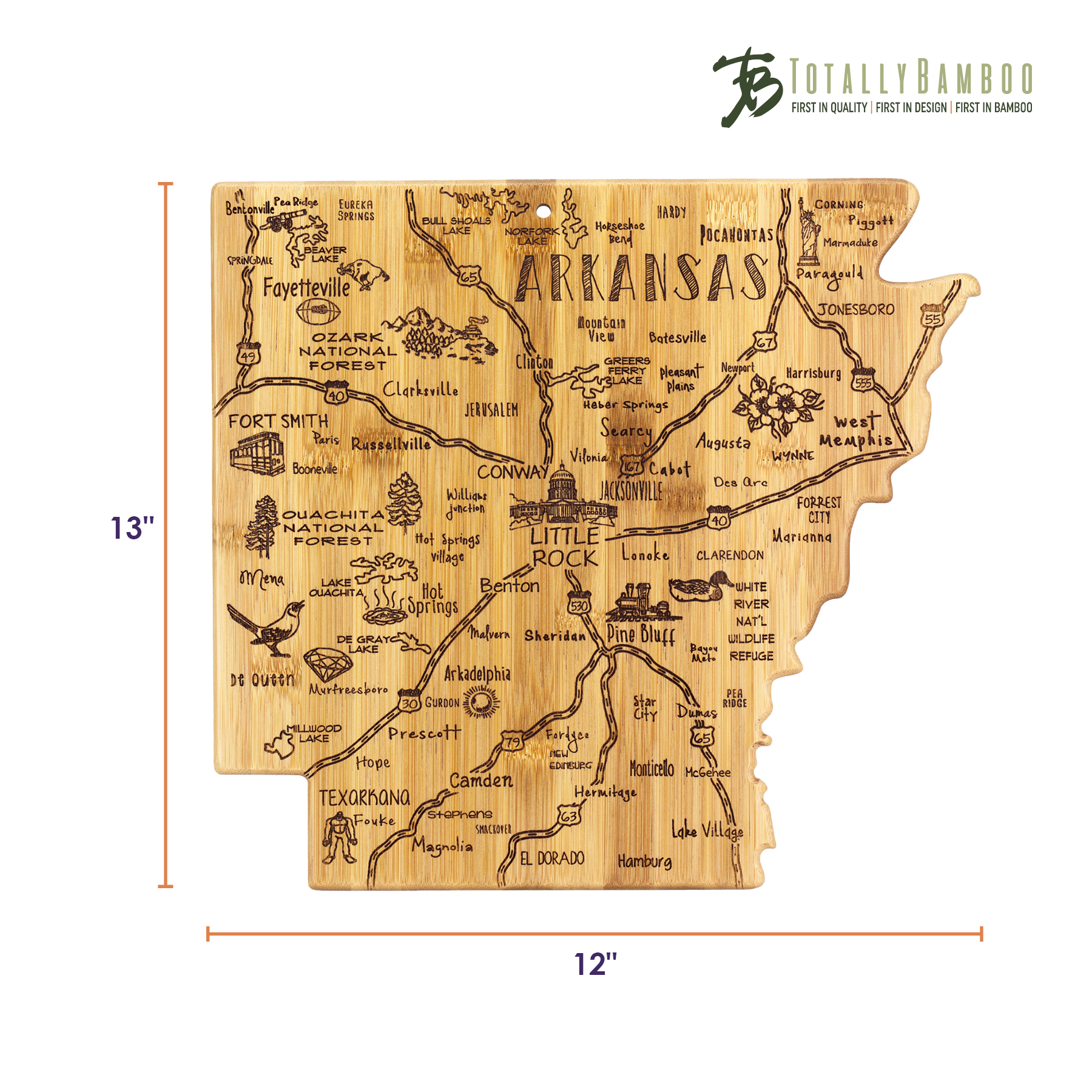 Destination Arkansas Cutting & Serving Board 3