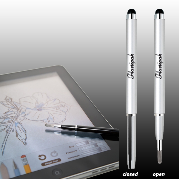 Retractable Multifunctional Stylus Brush and Soft Tip 4