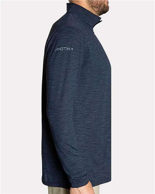 Men's Low Pro Quarter-Zip Pullover - MVQTRL9, custom hoodie or sweatshirt with logo imprint 2