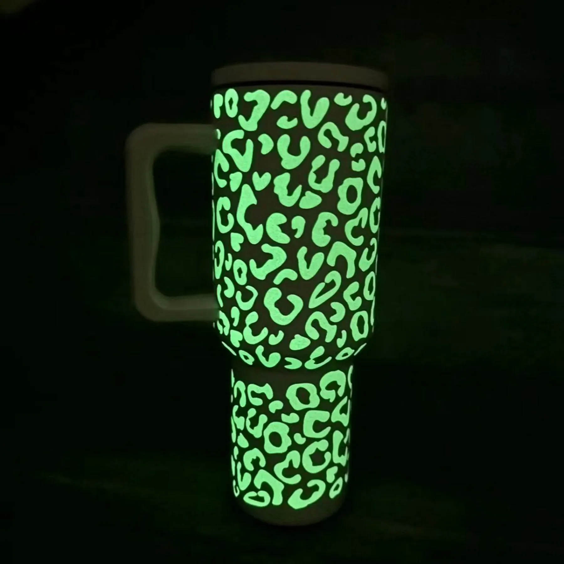 40 Oz. Glow In Dark Luminous Vacuum Tumbler with Straw 6