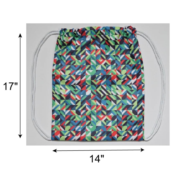 Premium Sublimation 600D Drawstring Bag 17" 2