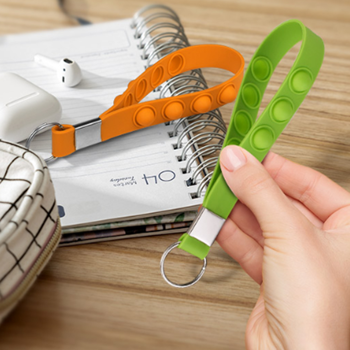 Silicone Fidget Pop Keychain Stress Reliever 2