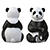 Sitting Panda Stress Reliever 3