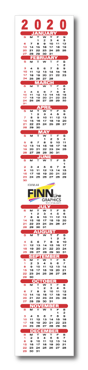 Magnetic Strip Calendar 2
